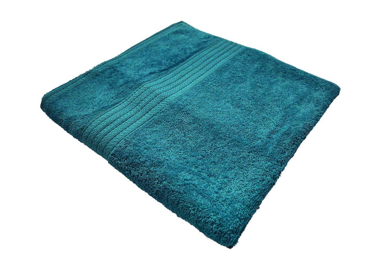 Image of Bombay Dyeing Tulip 450GSM 100% Cotton One Large Size 75x150Cm / 30x60 Inches Bath Towel for Men/Women (Ink Blue)