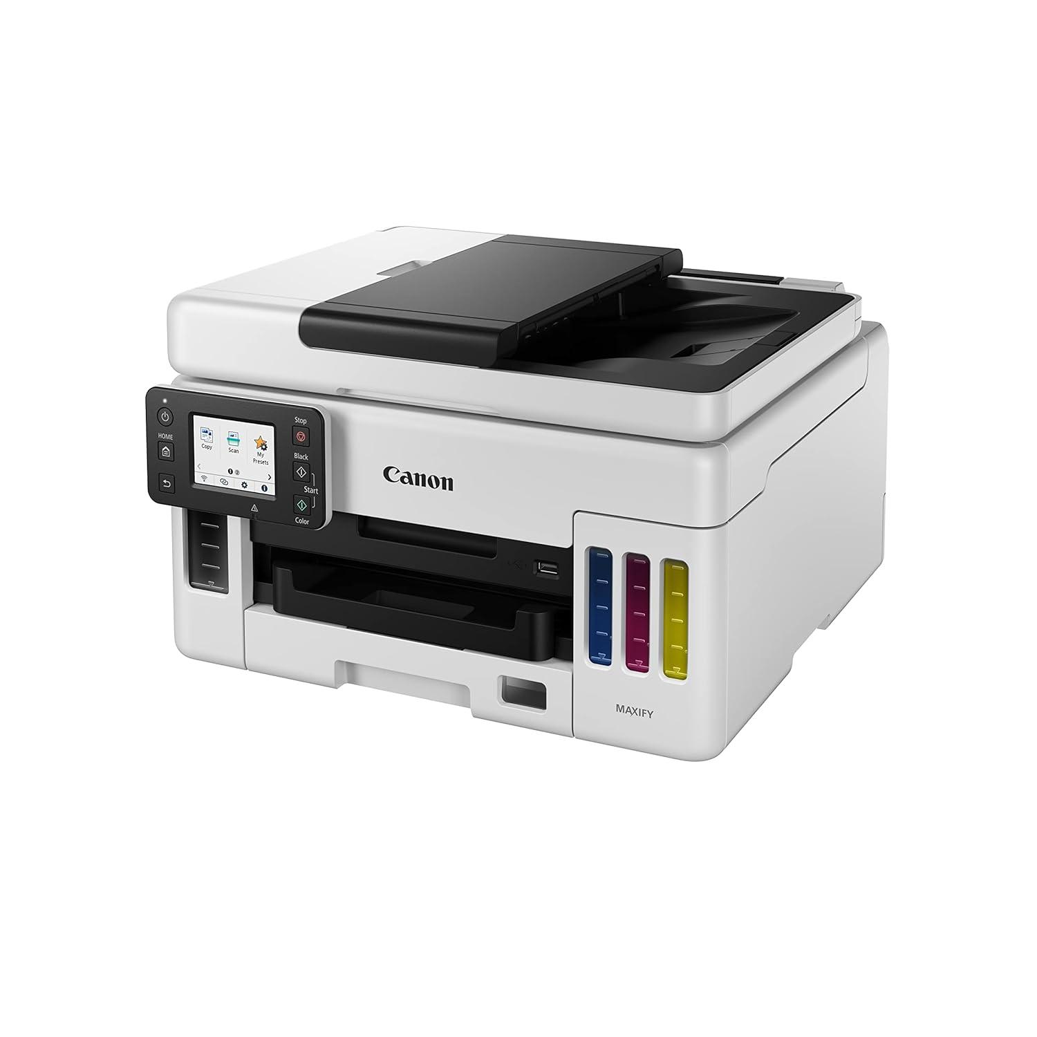 Canon MAXIFY MegaTank GX6070 A4 Ink Tank Colour Multifunction Printer | 24.0 ipm (Black/mono) and 15.5 ipm (Color) | USB 2.0 | Print | Scan | Copy | ADF | 1 Year Warranty thumbnail 3