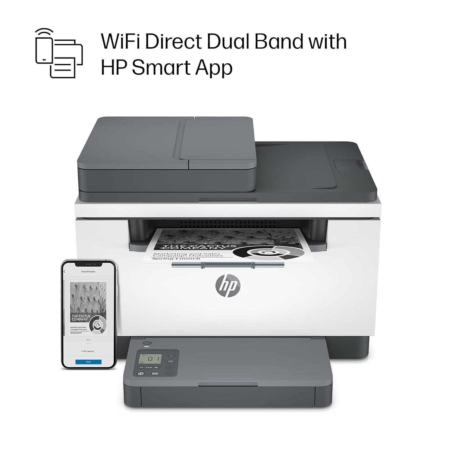 HP LaserJet MFP M233sdw | 29 PPM | 64 MB | USB 2.0, Ethernet, Wireless or Wi-Fi | Copy , Scan, Copy & ADF | Automatic Duplex | A4 Multifunction Printer | 1 Year Warranty