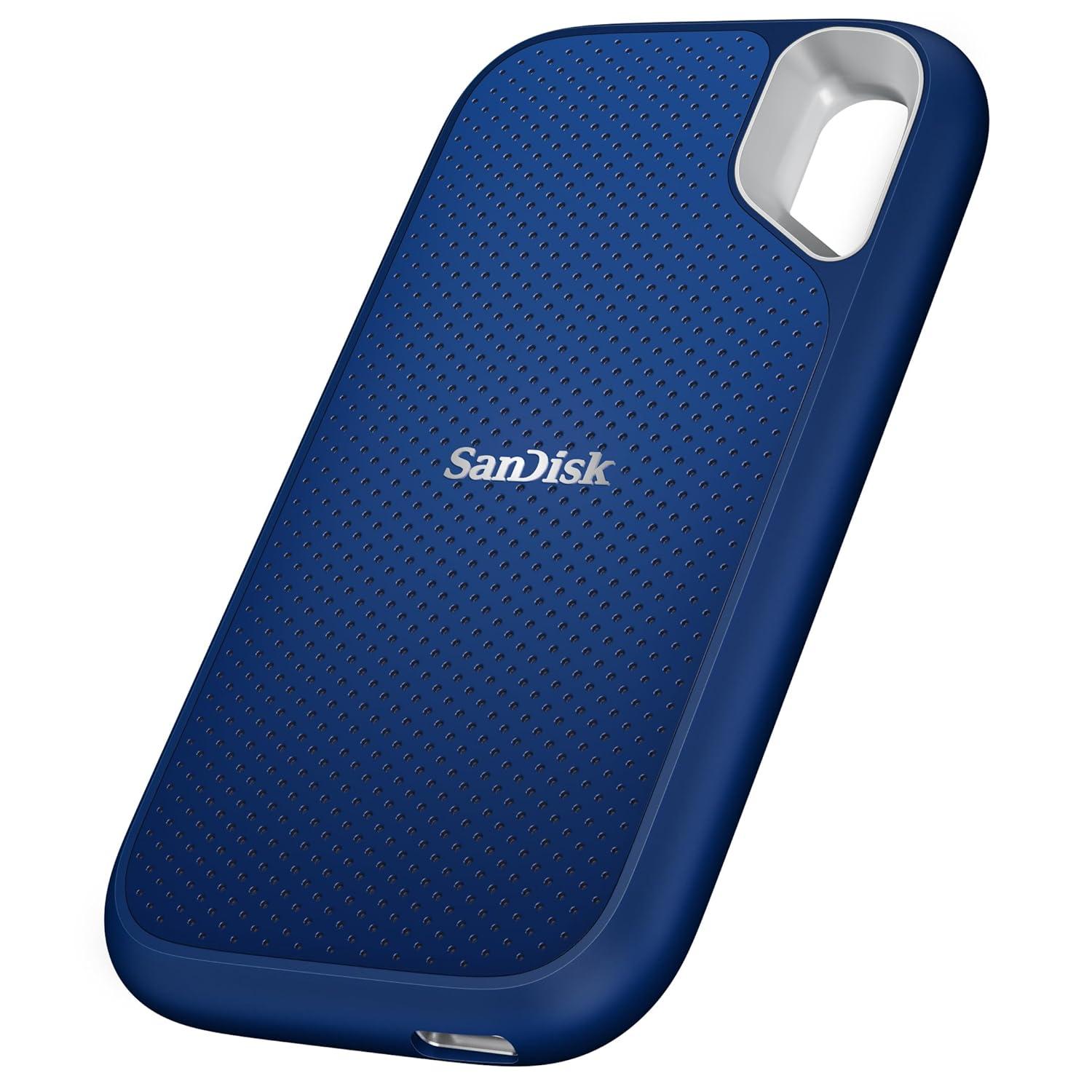 SanDisk Extreme Portable SSD 8TB (Royal Blue), Read & Write Speed up to 1050 & 1000 MB/s, Up to three meter drop protection and IP65 water and dust resistance, USB 3.2 Gen 2, 5 Year Warranty thumbnail 3