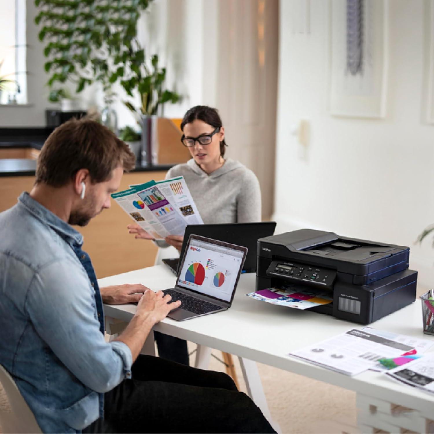 Brother DCP-T820DW A4 Multifunction Colour Inkjet Printer | 8 PPM (Black)/ 8 PPM (Colour) | 128 MB | Print, Copy, Scan, ADF | USB 2.0, Ethernet, Wireless or Wi-Fi | Automatic Duplex | Free Installation | 1 Year Warranty thumbnail 7