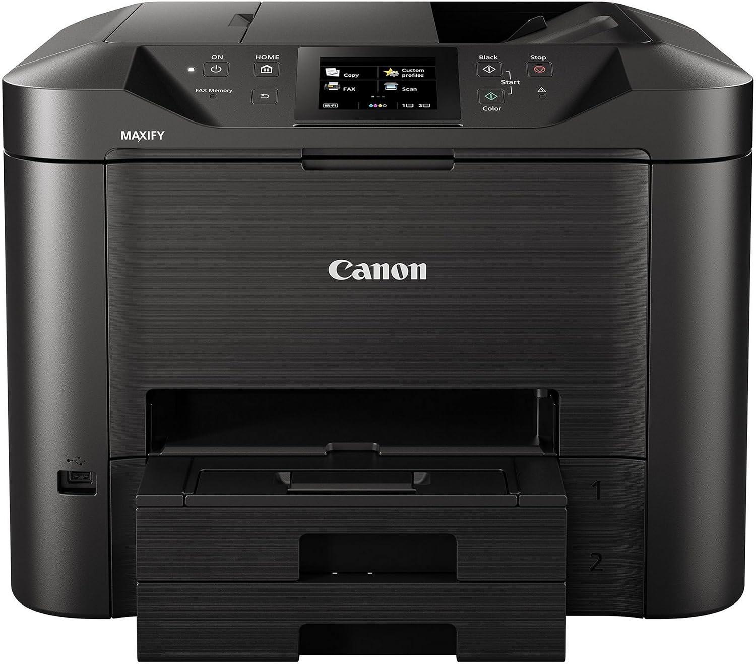 Canon Maxify MB5470 A4 Inkjet Colour Multifunction Printer | 24.0 IPM (Black) and 15.5 IPM (Color) | USB 2.0 | Print | Scan | Copy | ADF | 1 Year Warranty
