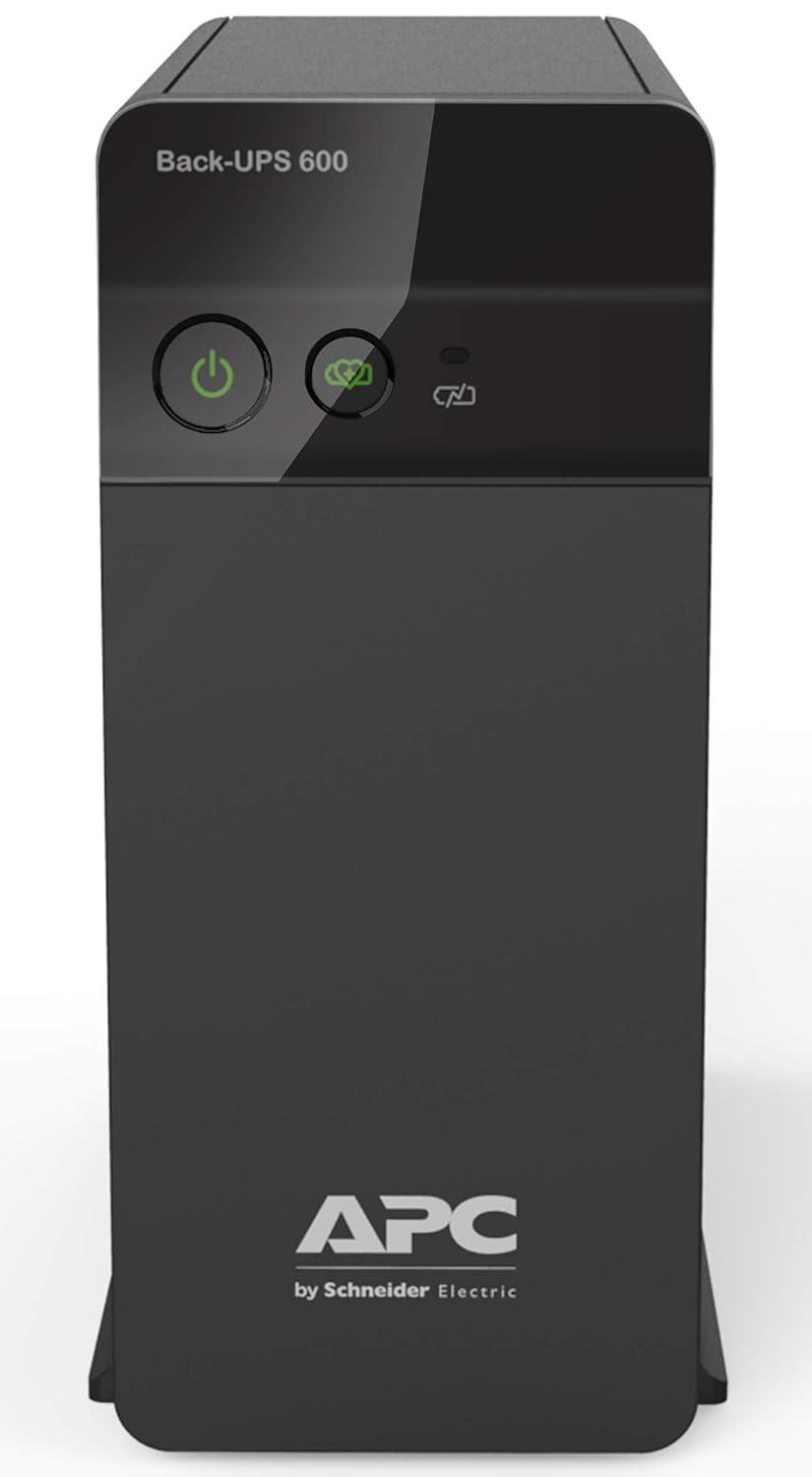 APC BX600C-IN 600VA line interactiv UPS | Protection for Home Office, Desktop PC & Home Electronics | 2 Year Warranty