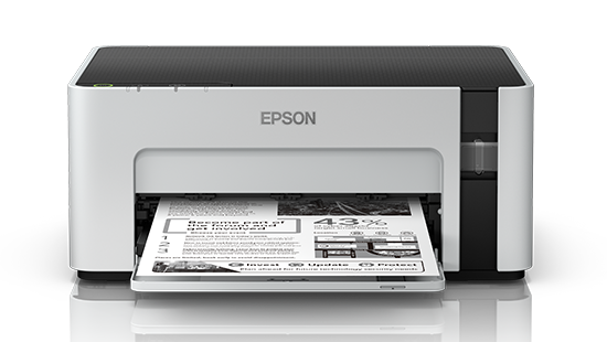 Epson M1100 Ecotank Monochrome A4 Ink tank Single Function Printer | up to 32 PPM | USB 2.0 | 3 Years Warranty