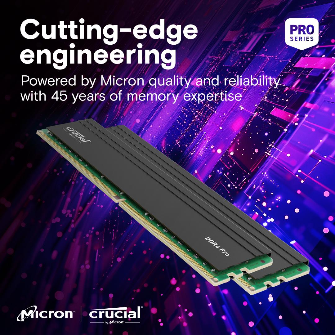 Crucial Pro 32GB DDR4 RAM 3200MHz Desktop RAM / Memory, CP32G4DFRA32A, 10 Year Warranty thumbnail 4