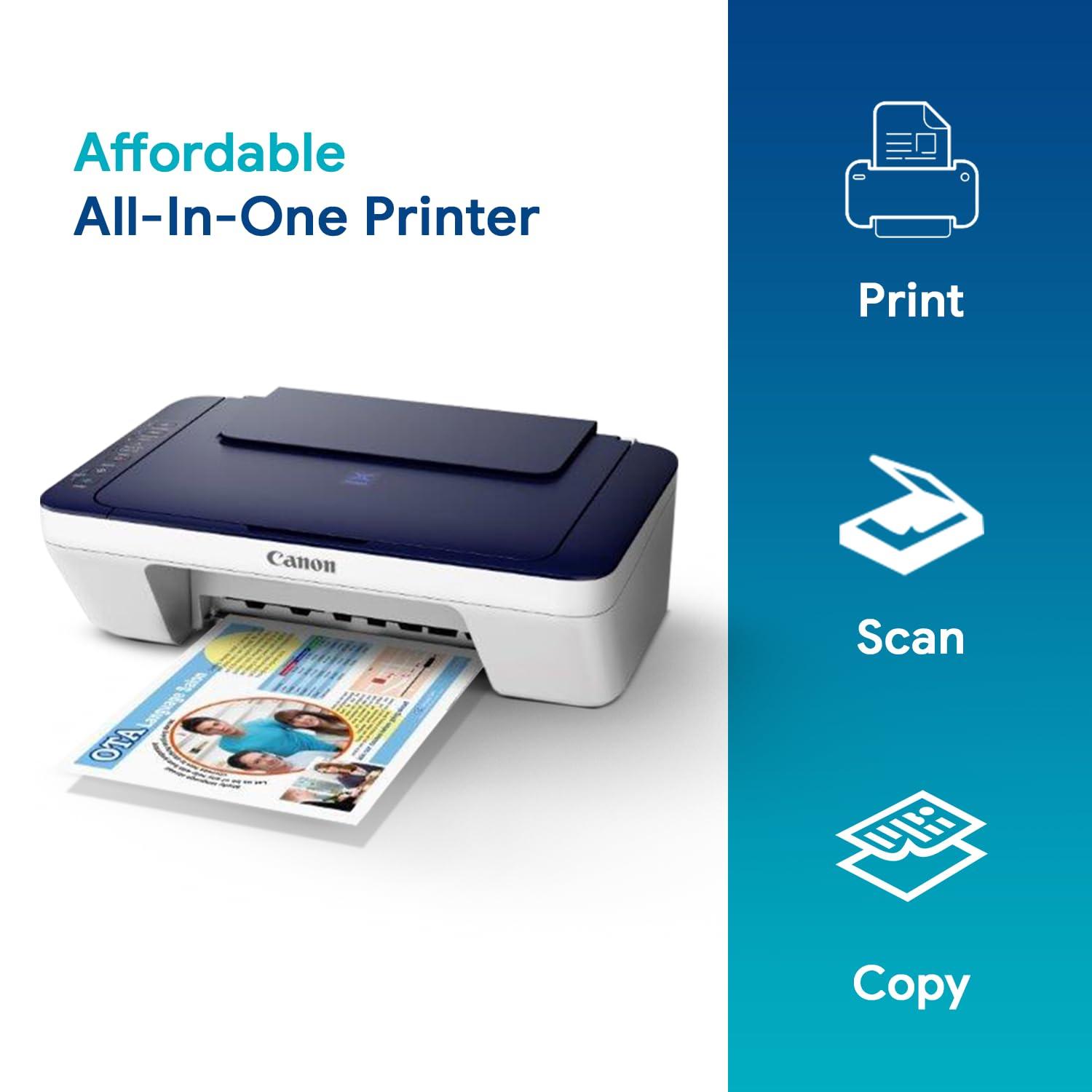 Canon PIXMA E477 A4 Inkjet Colour Multifunction Printer | 8.0 IPM (Black) / 4.0 IPM (Colour) | USB 2.0, Wireless or Wi-Fi | Print, Scan, Copy | 1 Year Warranty thumbnail 4