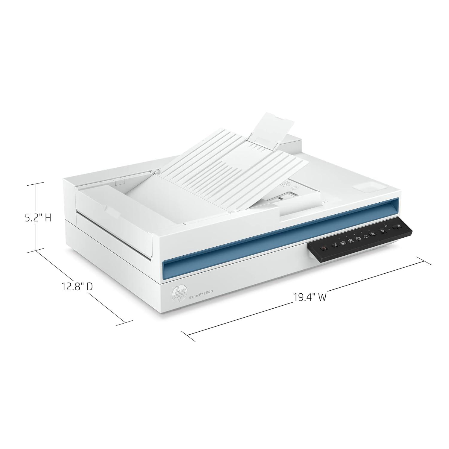Image of HP ScanJet Pro 2600 f1 | ADF & Flatbed | 256 MB | CIS Scanning | 25 PPM | USB 2.0 | A4 Scanner | 1 Year Warranty 