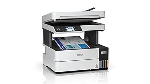 Epson Ecotank L6490 A4 Colour Ink Tank Multifunction Printer | up to 17 ipm (Black) and 9.5 ipm (Colour) | USB 2.0, Ethernet, Wireless or Wi-Fi | Print, Scan, Copy, Fax, ADF | Automatic Duplex | 1 Year Warranty