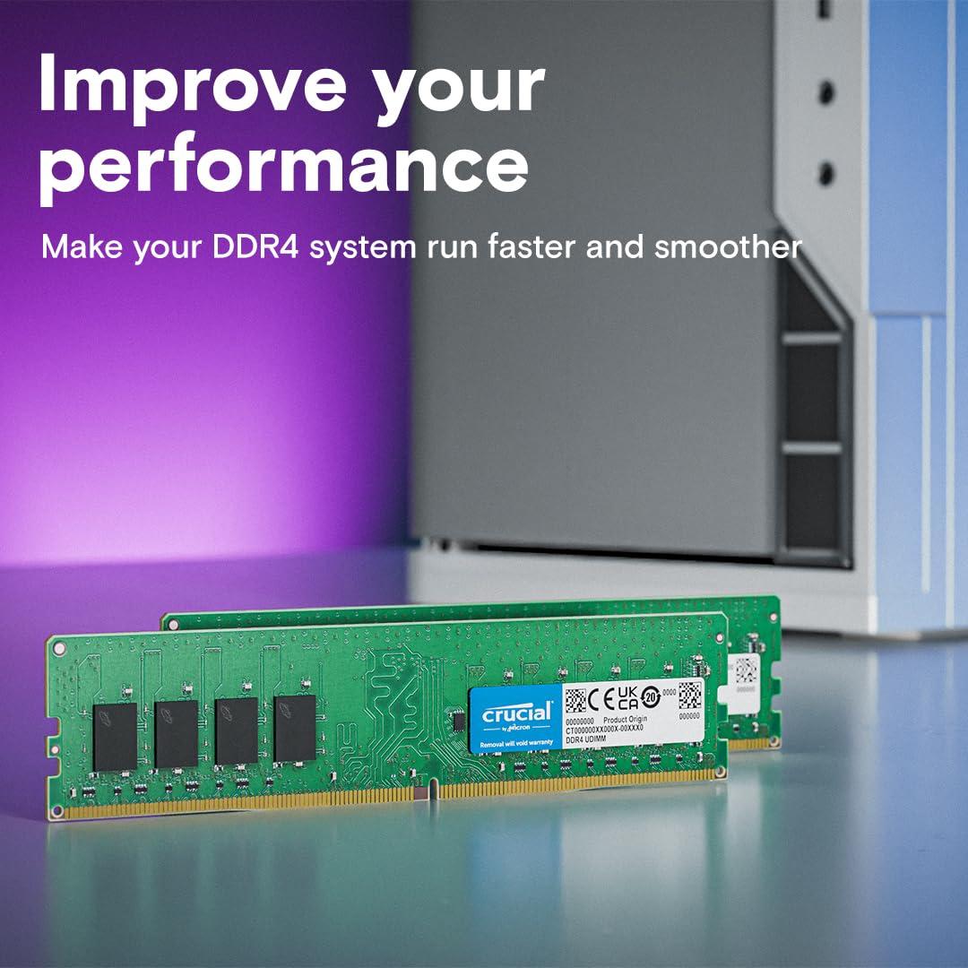 Crucial RAM 8GB DDR4 3200MHz Desktop Memory CT8G4DFRA32A, 10 Year warranty thumbnail 3