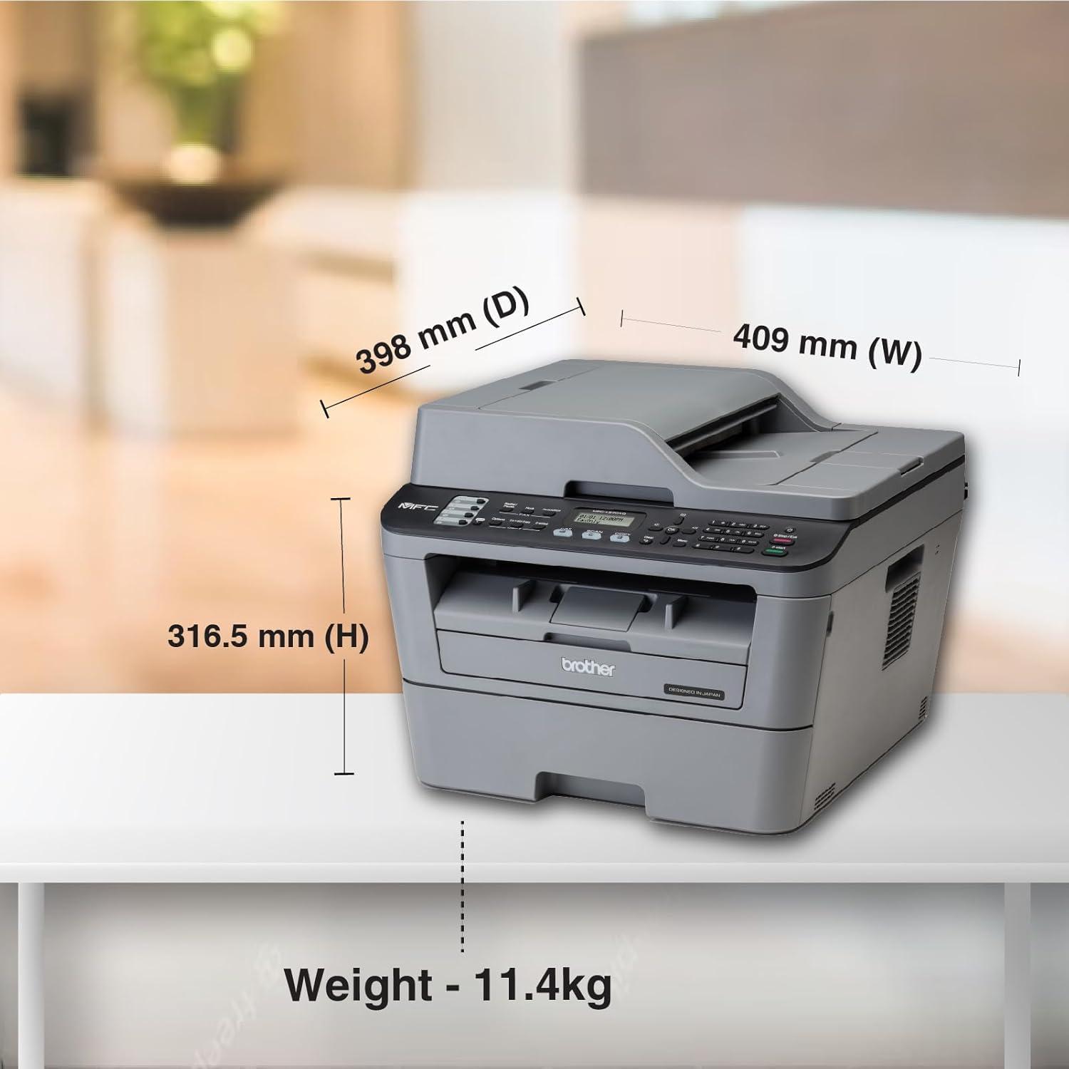 Brother MFC L2701D Multi-Function Monochrome Laser Printer | 30 PPM | 32 MB | USB 2.0 | Automatic Duplex | A4 Multifunction Printer | 1 Year Warranty thumbnail 3