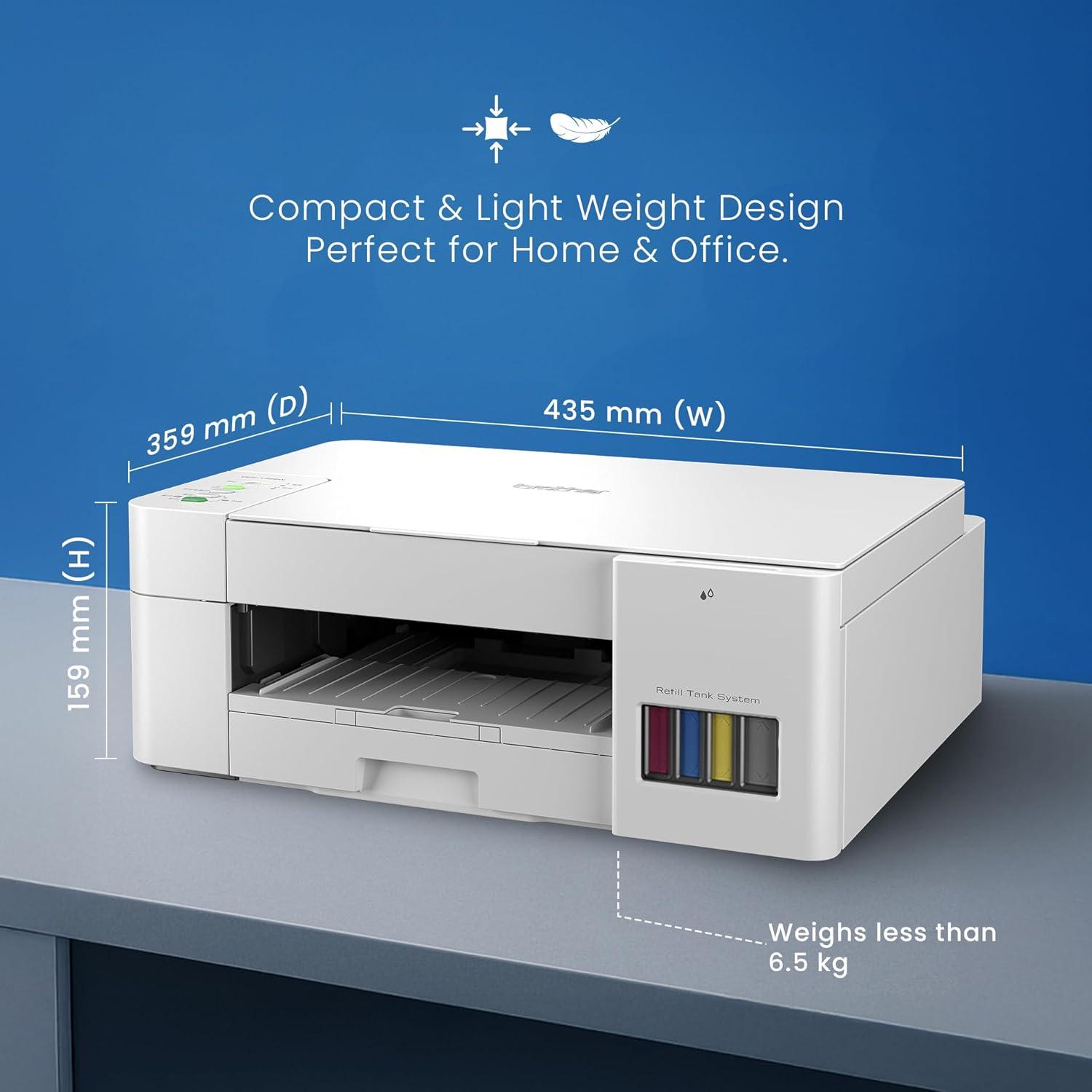 Brother DCP-T426W Inkjet A4 Color Multifunction Printer | 8 PPM (Black)/ 5 PPM (Colour) | 64 MB | Print, Scan, Copy | USB 2.0, Wiresless or Wi-Fi | Free Installation | 1 Year Warranty thumbnail 4