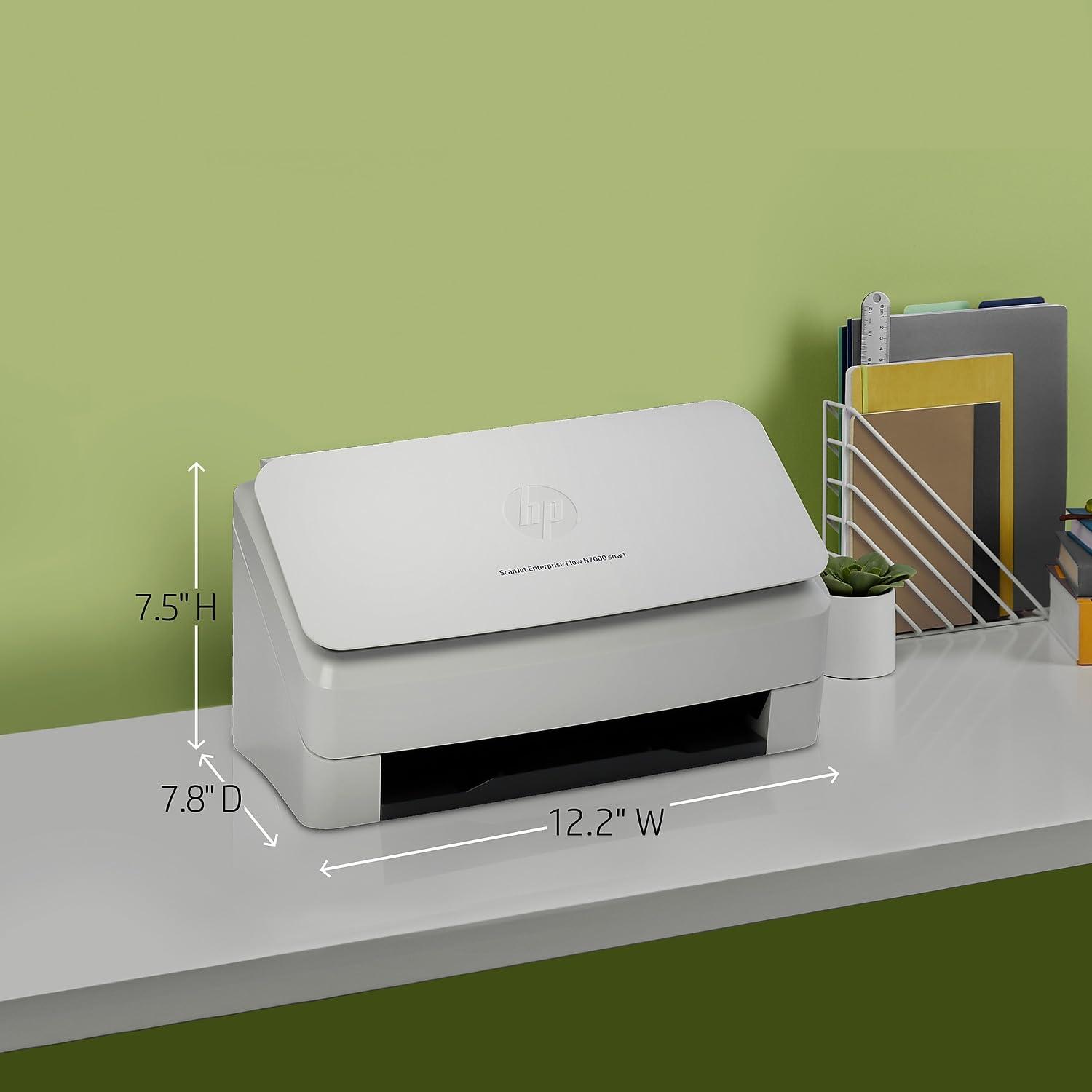 HP ScanJet Enterprise Flow N7000 snw1 | 75 PPM | 512 MB | USB 3.0, Ethernet, Wireless or WiFi | A4 ADF Scanner | 1 Year Warranty