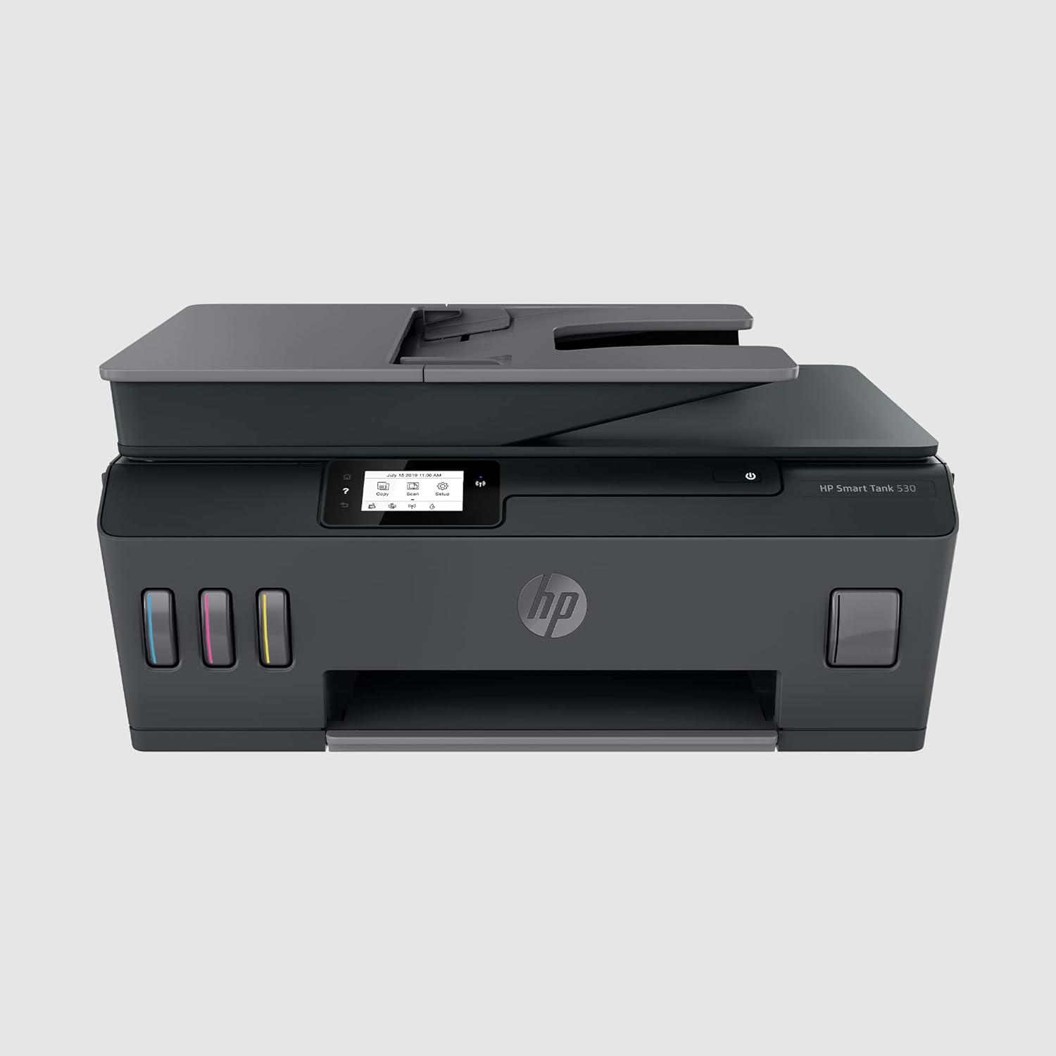Image of HP Smart Tank 530 A4 Inkjet Colour Multifunction Printer | 11 PPM (Black) and 5 PPM (Color) | 256 MB | USB, Wi-Fi | Print, Scan & Copy | 1 Year Warranty