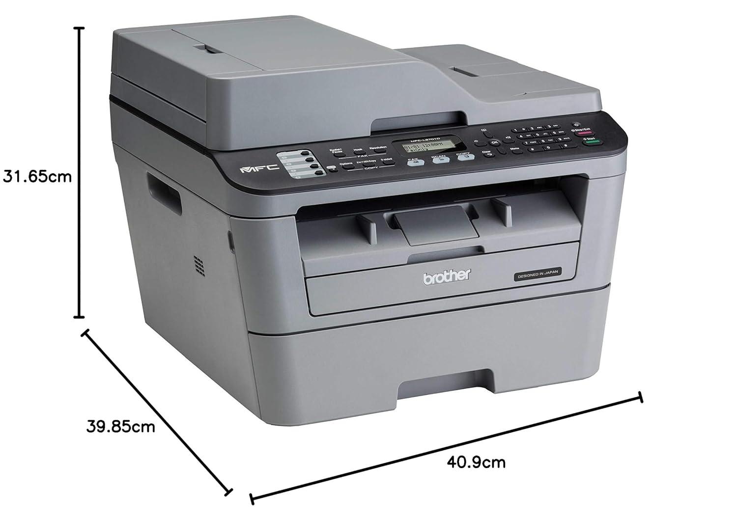 Brother MFC L2701D Multi-Function Monochrome Laser Printer | 30 PPM | 32 MB | USB 2.0 | Automatic Duplex | A4 Multifunction Printer | 1 Year Warranty thumbnail 5