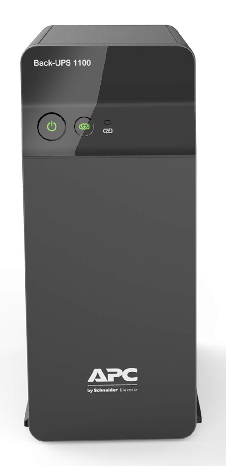 APC BX1100C-IN 1100VA line interactive UPS | 660W, 230V |Protection for Home Office, Desktop PC & Home Electronics | 1 Year Warranty