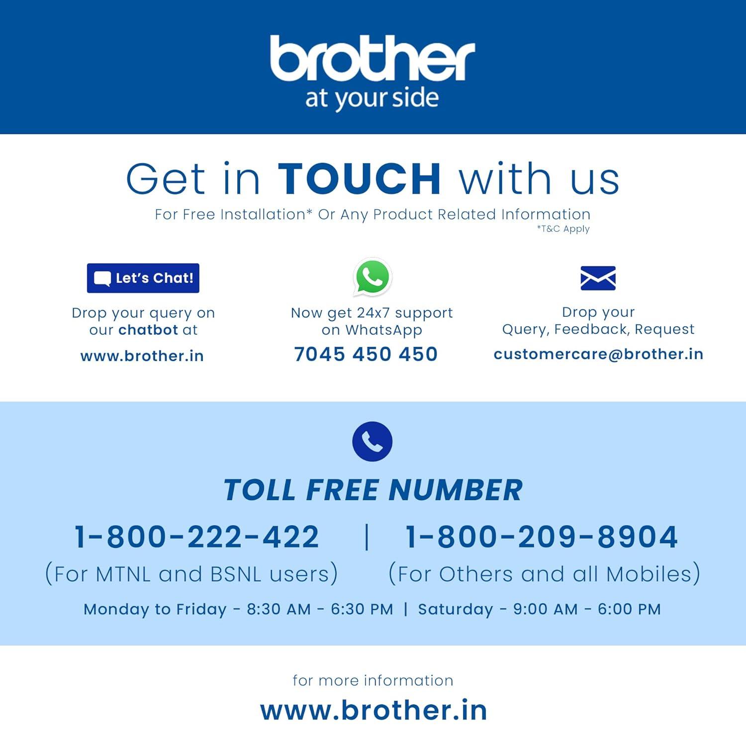 Brother DCP-T525W Inkjet A4 Colour Multifunction Printer | 8 PPM (Black)/ 5 PPM (Colour) | 128 MB | Print, Scan, Copy |USB 2.0, Wireless or Wi-Fi | Free Installation | 1 Year Warranty thumbnail 7