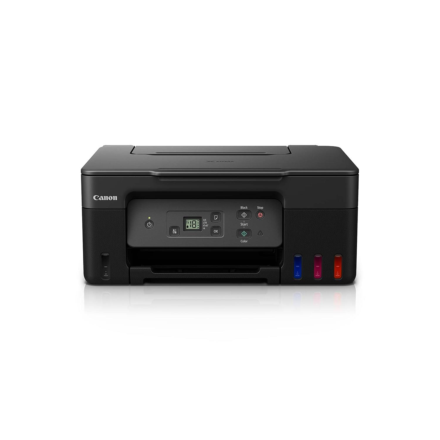 Canon PIXMA MegaTank G2770 A4 Ink-Tank Colour Multifunction Printer | 11 / 6 IPM (Black / Colour) | USB 2.0 | Print, Scan, Copy | 2 Years Standard Warranty