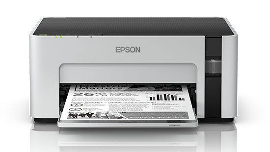 Epson M1120 EcoTank Monochrome A4 Ink Tank Single Function Printer | Up to 15 IPM | USB 2.0 | Wireless or Wi-Fi | 3 Year Warranty