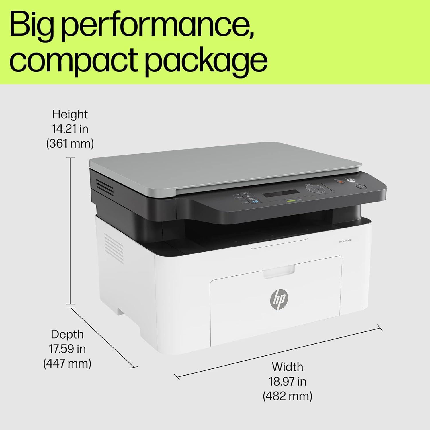 HP Laser MFP 1188nw | 20 PPM | 128 MB | USB 2.0, Ethernet, Wireless or Wi-Fi | Multifunction all in One A4 Printer | 1 Year Warranty thumbnail 3