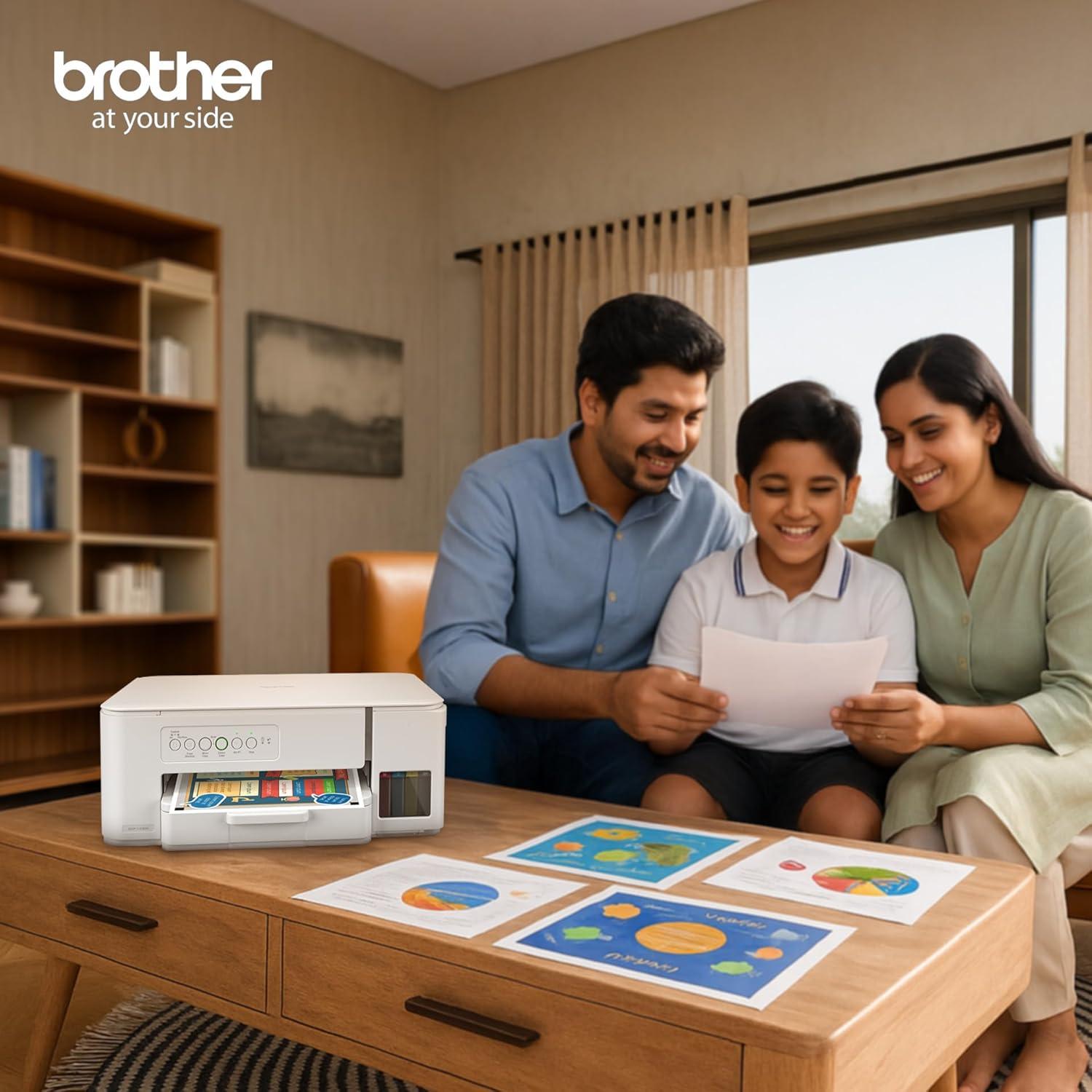 Brother DCP-T436W A4 Inkjet Multifunction Printer | 26 PPM (Black)/ 11 PPM (Colour) | 128 MB | Print, Scan, Copy | USB 2.0, Wireless or WiFi |Free Installation | 1 Year Warranty thumbnail 7
