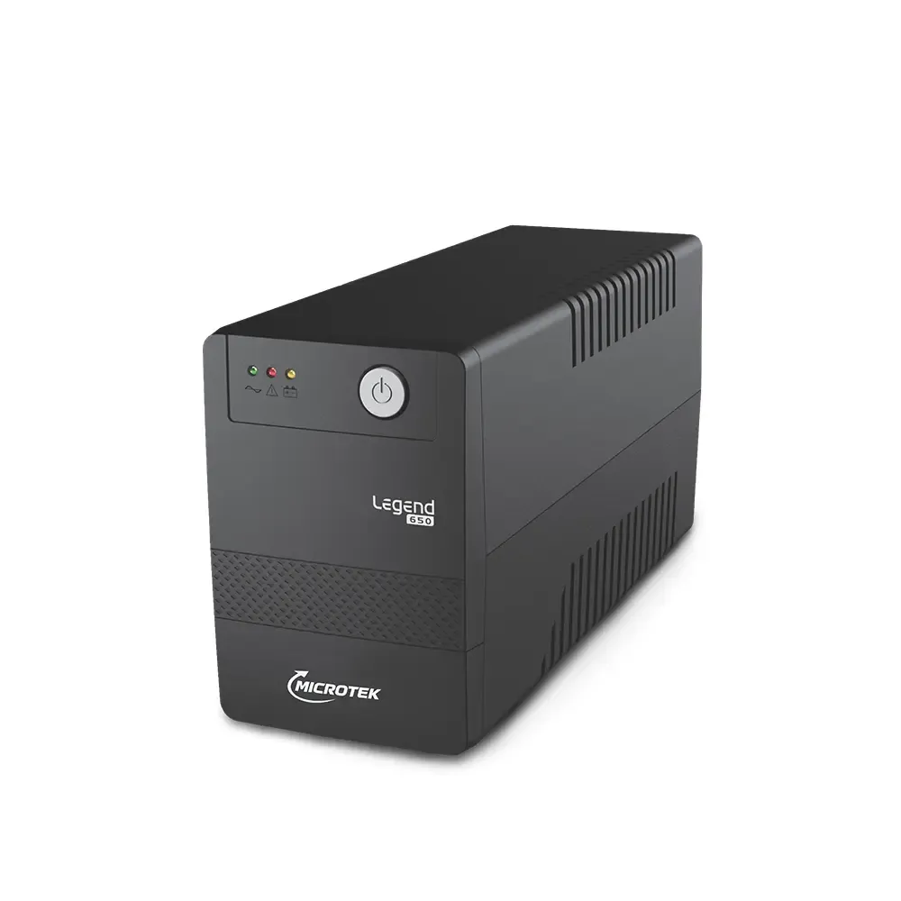 Microtek Legend 650 VA line interactive UPS | 360W | Protection for Home Office, Desktop PC & Home Electronics | 2 Year Warranty on UPS and 1 Year Warranty on Battery