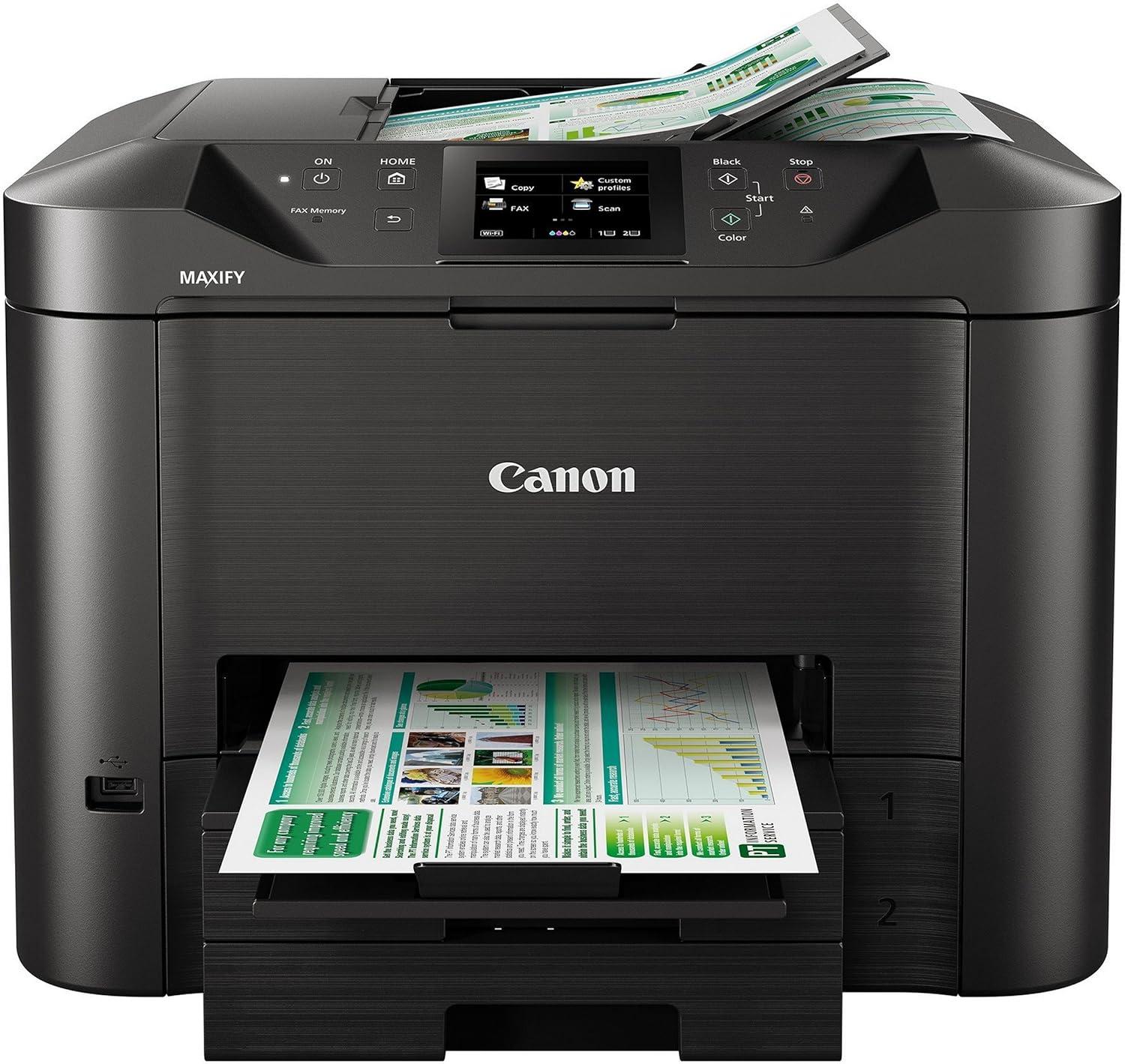 Canon Maxify MB5470 A4 Inkjet Colour Multifunction Printer | 24.0 IPM (Black) and 15.5 IPM (Color) | USB 2.0 | Print | Scan | Copy | ADF | 1 Year Warranty thumbnail 2