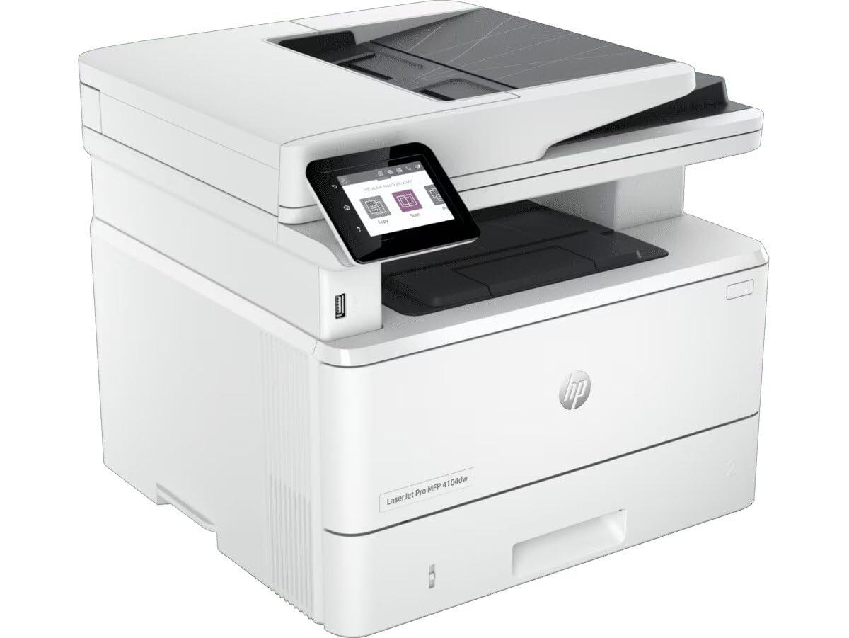HP LaserJet Pro MFP 4104dw | 40 PPM | 512 MB | Print, Copy, Scan, ADF | Automatic Duplex | 2.7” Color Touchscreen Display | A4 multifunction Printer | 1 Year Warranty  thumbnail 4