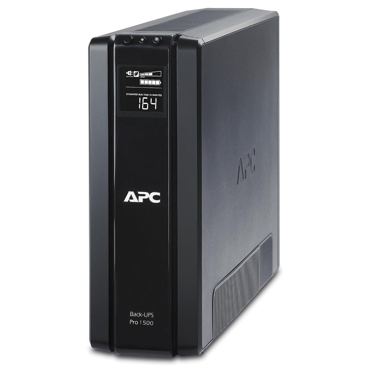 APC Back-UPS Pro BR1000G-IN, 1000VA line interactiv UPS | 600W, 230V UPS System, High-Performance Premium Power Backup & Protection for Home Office, Desktop PC, Gaming Console & Home Electronics | 2 Year Warranty