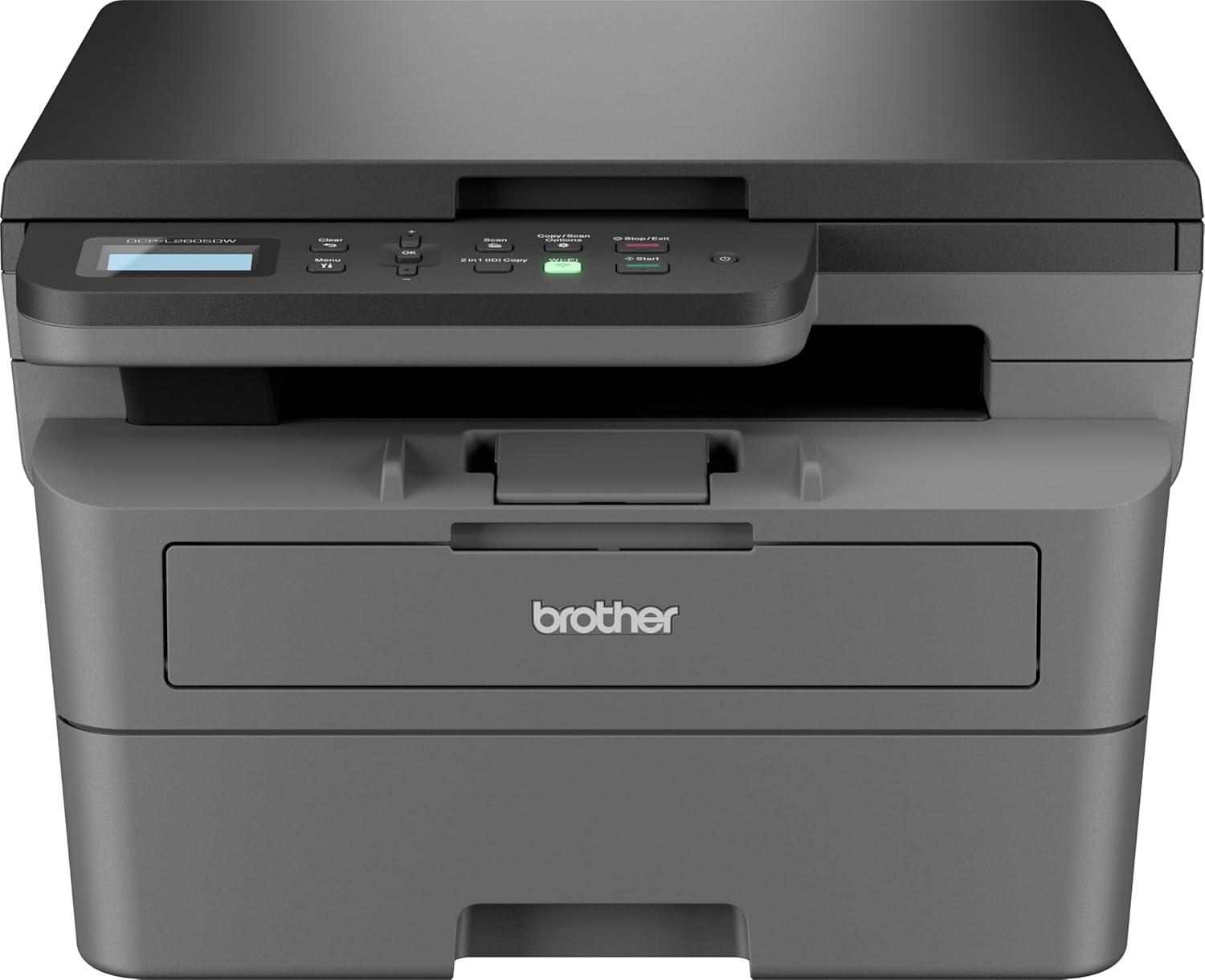 Brother DCP-L2605DW Multifunction Printer | 30 PPM | 256 MB | USB 2.0, Ethernet, Wireless or Wi-Fi | Print, Copy, Scan | Automatic Duplex | A4 multifunction Printer | 1 Year Warranty