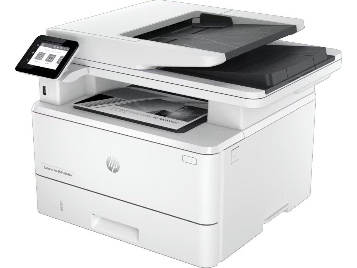 HP LaserJet Pro MFP 4104dw | 40 PPM | 512 MB | Print, Copy, Scan, ADF | Automatic Duplex | 2.7” Color Touchscreen Display | A4 multifunction Printer | 1 Year Warranty  thumbnail 2
