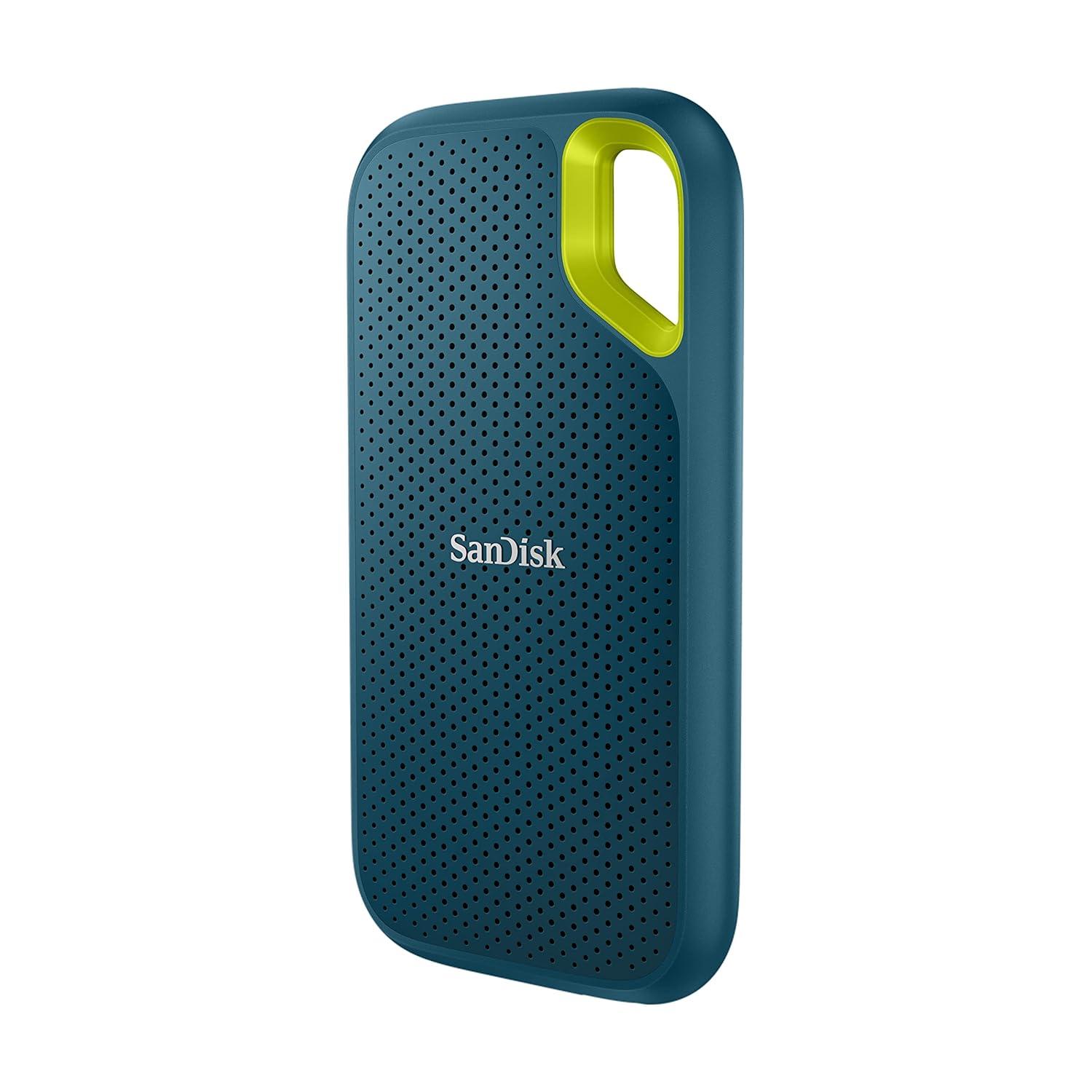 SanDisk Extreme Portable SSD 4TB (Monterey), Read & Write Speed up to 1050 & 1000 MB/s, Up to three meter drop protection and IP65 water and dust resistance, USB 3.2 Gen 2, 5 Year Warranty