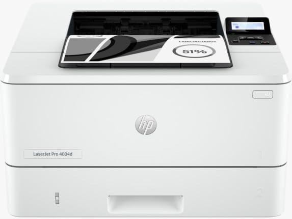 HP LaserJet Pro 4004d | 40 PPM | 256 MB | USB 2.0, Ethernet | Automatic Duplex | A4 Single Function Monochrome Printer | 1 Year Warranty