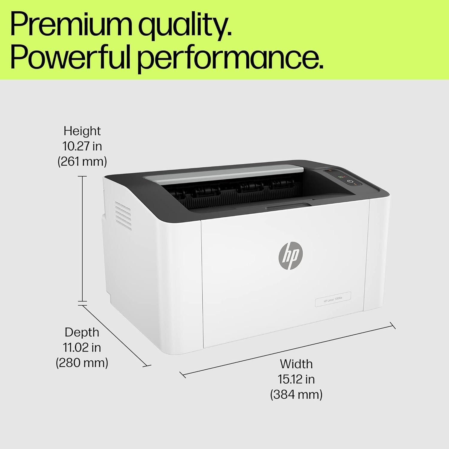 HP Laser 1008a | 20 PPM | 64 MB | USB 2.0 | Singal Function A4 Printer | 1 Year Warranty thumbnail 2